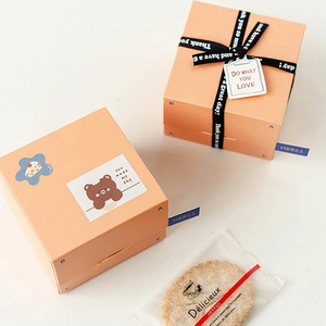 Cajas de Papel Rosa para Pastelería, para Pasteles, Galletas, Regalos, Almacenamiento de <span class=keywords><strong>Hamburguesas</strong></span> - Product Image 5
