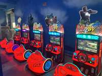 Simulateur de parc d'attraction intérieur Kids Mini Happy Racing Arcade Video Car Game Machine Racing Cars Games