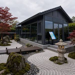 Véranda en chêne rouge d'Amérique du Nord, <span class=keywords><strong>jardin</strong></span> d'hiver, serre en <span class=keywords><strong>verre</strong></span>, structure en bois à jointure mortaise et tenon pour villa, cour et <span class=keywords><strong>salon</strong></span> <span class=keywords><strong>de</strong></span> thé - Product Image 2