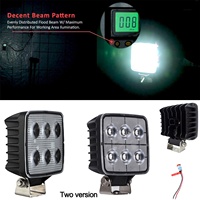 Nouveau phare de travail pour camion, ovale carré, 4,2 pouces, 36 W, super lumineux, LED, éclairage de mot, 4x4, pare-chocs, système d'éclairage de travail LED tout-terrain