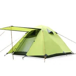 Tenda Backpacking Pengaturan Mudah Luar Ruangan Tahan Air Keluarga Lipat Pantai Mendaki Berkemah Tenda