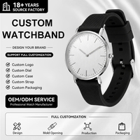 Nouvelles montres intelligentes en silicone souple, bracelet universel pour le sport, compatible avec Android, Apple Watch et autres montres intelligentes, 18 mm
