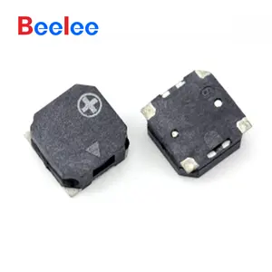 Beelee 80db SMD Monami 7.5 * 7.5毫米压电有源蜂鸣器荧光笔塑料粉彩601，带黑色黑市表面安装交流，DC