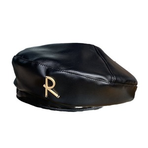 Boina Coreana con Letra R de Fufan, <span class=keywords><strong>Gorro</strong></span> de <span class=keywords><strong>Pintor</strong></span> para Niños, Estilo Vintage, para Otoño/Invierno, que Combina con Todo, <span class=keywords><strong>Gorro</strong></span> de Copa Pequeña - Product Image 5