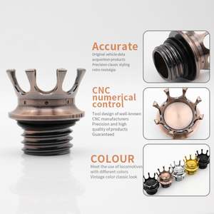 Bouchon de réservoir de carburant CNC pour <span class=keywords><strong>moto</strong></span> 883 XL1200 48 72 Softail Fat Boy Dyna - Product Image 3