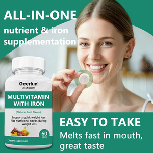 Großhandel Hochwirksame Eisen-Multivitamin-Kautabletten Nahrungsergänzungsmittel zur Steigerung des Energieniveaus <span class=keywords><strong>Vitamin</strong></span>-Tabletten für Erwachsene - Product Image 2