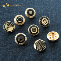 Bouton personnalisé en métal Zamak Jinyi, fabricant de boutons avec logo de marque, OEM ODM, bouton pression émaillé de luxe pour vêtements musulmans