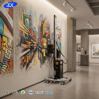 Nouvelle imprimante jet d'encre UV automatique mur-sol 2-en-1 haute précision avec tête d'impression DX7 pour usage intérieur/extérieur, portable pour impression sur murs et factures