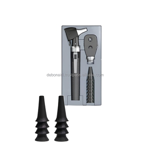 Ensemble d'instruments chirurgicaux pour examen diagnostique ORL, mini otoscope et ophtalmoscope à fibre optique noire, vente en gros, fabricant - Product Image 4