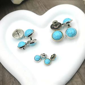 Boutons-pression et rivets en alliage de zinc vintage personnalisés en Chine avec logo pour jeans (style à tige 17 mm) - Product Image 5