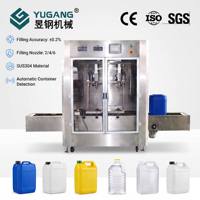 Machine de remplissage automatique de bidons de 10L/20L/30L pour détergent liquide, shampoing, savon liquide