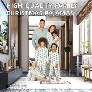DDP haute qualité bambou modal famille correspondant vêtements avec chien noël pyjamas ensembles luxe cerf imprimer correspondant famille pyjamas - Product Image 2