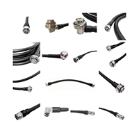 Werkseitig N Typ/UHF SO-239 PL259/4.3-10 MINI DIN/7/16 DIN-Stecker Buchse 90 Grad für 1/2 "super flexible Kabel baugruppe