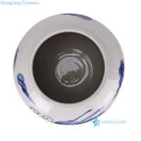 Vase en céramique décoratif de haute qualité RZMA36-A, peint à la main, motif de dragon bleu et blanc, pour la décoration de la maison, table d'hôtel