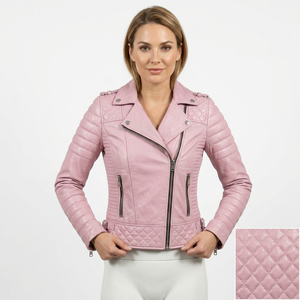 Women Punk Style Genuine Leather Bomber <b>Jacket</b> <b>Waterproof</b> Breathable Custom Logo Wholesale Custom Made - Product Image 2