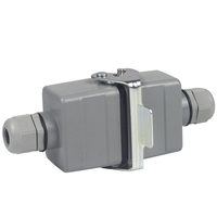 Connecteur industriel robuste en aluminium IP65 rectangulaire à 4/6/10/12/16/18/20/24/32/48 broches 16A