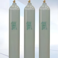 Cilindro de Helio Industrial de Alta Pureza de 40L, Sin Costuras, de Alta Calidad, para Maquinaria Industrial de Precisión