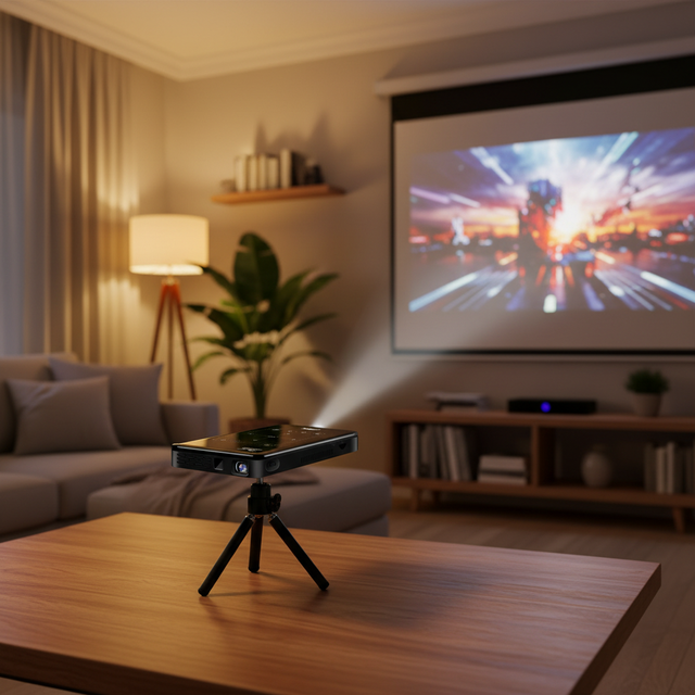 Best Price Factory 4K 8GB P09 DLP Projector 100ANSI Lumen Android 9.0 Battery5000mAh 5G WiFi6 BT5.0 Speaker Short Throw Portable