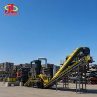 Équipement de recyclage de cadres de portes en aluminium, de barres d'armature et de ferraille métallique, usine de recyclage des métaux ferreux