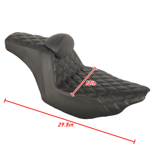 Cojín de asiento de motocicleta de alta calidad con respaldo pequeño para Harley Touring Road Street Glide <span class=keywords><strong>CVO</strong></span> 2023,5-2025 - Product Image 4