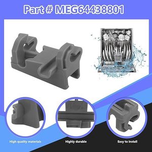 Dishwasher Tray <b>Clip</b> Replacement 00611474 Compatible With MEG64438801 Plastic Part For Home Use - Product Image 4