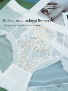 Ensemble de sous-vêtements pour femmes en soie glacée tendance, fin, culotte, stabilisation de la chaîne d'approvisionnement de production - Product Image 5