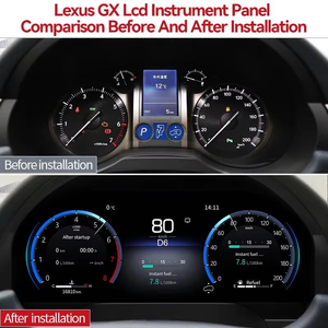 สำหรับ Lexus GX400 GX460 GX470 ปี 2010-2021 อัพเกรดแผงหน้าปัดดิจิตอล LCD พร้อม GPS มาตรวัดความเร็ว คลัสเตอร์หน้าปัดแบบดิจิตอล - Product Image 3