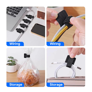 Wholesale Reusable Fastening Wire Organizer Adjustable Cable Ties Cord Rope Holder Self Adhesive <b>Computer</b> <b>Desk</b> Straps Manager - Product Image 2