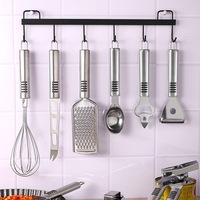 Ensemble de gadgets et d'ustensiles de cuisine en acier inoxydable, ensemble de cadeaux pour la cuisine, ensemble d'accessoires essentiels pour la cuisine d'un nouvel appartement, accessoires de cuisine pour la maison