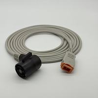 Câble adaptateur pour électrodes de défibrillateur, connecteur d'électrodes de thérapie AED, qualité médicale, réutilisable, urgence cardiaque, OEM