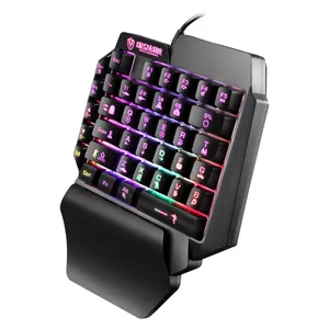 RGB Single Handed Mechanical Wired Keyboard PS4 Throne Game Keyboard