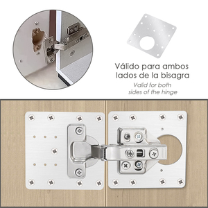 Piastre di Riparazione per Cerniera a Tazza 9x9 cm. 1 pezzo - Product Image 3