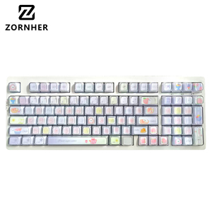 Teclas PBT Zornher Sago 123, Perfil <span class=keywords><strong>KDA</strong></span>, Juego de Teclas de Perfil Alto para Teclado Mecánico Intercambiable en Caliente - Product Image 1