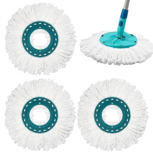 Vadrouille de remplacement compatible avec le système de vadrouille <span class=keywords><strong>Leifheit</strong></span> Clean Twist Disc 360 Spin Magic Mop pour tous les types de sols - Product Image 1