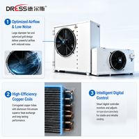 Chambre Froide Modulaire 3HP avec Unité de Réfrigération Plug and Play et Équipement de Condensation pour Chambre Froide Type Walk-in