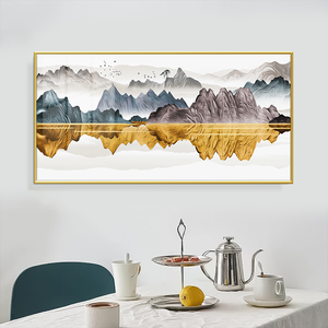 <span class=keywords><strong>Peinture</strong></span> en porcelaine de cristal de paysage abstrait inspirant pour la décoration intérieure pour le bureau de chambre à coucher ou le mur de salon - Product Image 3