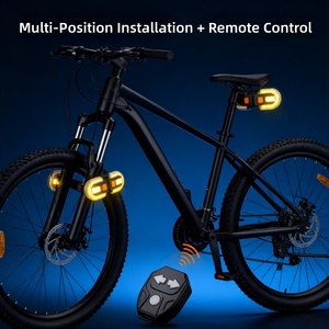 Luz Trasera <span class=keywords><strong>para</strong></span> <span class=keywords><strong>Bicicleta</strong></span> con Indicador de Giro, Control Inalámbrico, Recargable por USB, Impermeable, LED de Advertencia de Seguridad, Equipo <span class=keywords><strong>para</strong></span> <span class=keywords><strong>Bicicleta</strong></span> de Montaña - Product Image 5