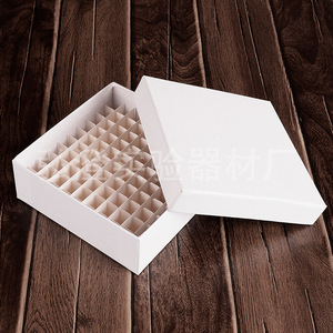 Boîte de rangement cryogénique Hongbolai à 100 compartiments, 14,8x14,8x5cm, en carton, pour usage en laboratoire - Product Image 3