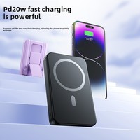 Chargeur portable magnétique sans fil à charge rapide 22,5 W, batterie externe, chargeur mobile, chargeur magnétique sans fil à charge rapide 22,5 W, 100