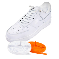 Lacets élastiques plats sans attache style sport pour enfants et adultes Boucles métalliques en polyester Fixation de chaussures de remplacement