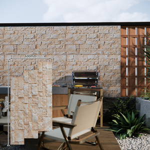 Hiện Đại Hội đồng quản trị nội bộ và bên ngoài bức tường Ốp văn hóa gạch ngoài trời Mặt tiền đá Faux đá nhân tạo PU đá tường Bảng điều khiển - Product Image 2