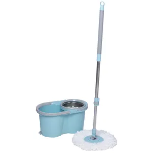 Detachable bucket Spin Mop microfiber cleaning mop with spin mop handle stick