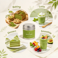 Poudre de Matcha 1A 30g/Boîte - Poudre de Matcha Culinaire pour la Pâtisserie, les Lattes et les Desserts, Qualité Alimentaire, Fournisseur en Gros