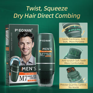 Campione Gratuito, Vendita Calda, Crema <span class=keywords><strong>Colorante</strong></span> <span class=keywords><strong>per</strong></span> Barba Permanente ed Efficace a Base di Erbe, Colore Nero/Marrone <span class=keywords><strong>per</strong></span> <span class=keywords><strong>Uomo</strong></span>, Facile Applicazione <span class=keywords><strong>per</strong></span> Coprire i <span class=keywords><strong>Capelli</strong></span> - Product Image 4