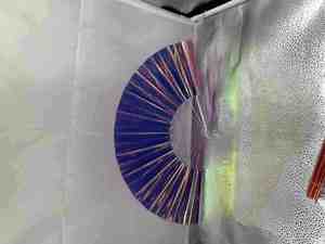 Custom PVC 23 CM Rave Clack Hand Fan Bulk Festivals Folding Shade Hand Fan - Product Image 4