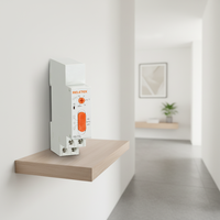 RELETEK AC220V-240V 50/60HZ, RS-TSL pengendali lampu Relay Delay waktu tangga miniatur dapat disesuaikan