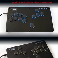 Manette de jeu ultra-fine Hitbox Street Fighter 6 pour droitier avec fonction Hot-Swapping USB/Type-C, logo personnalisé, compatible PC