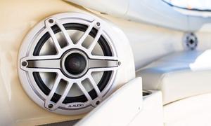 ชุดเครื่องเสียงสำหรับเรือยอชท์ ATV และยานพาหนะทางน้ำ รุ่น H-301 เครื่องเล่น MP5 สเตอริโอ+ลำโพงกันน้ำขนาด 6.5 นิ้ว แบบฝังและแบบตั้งพื้น พร้อมเสาอากาศ USB - Product Image 1