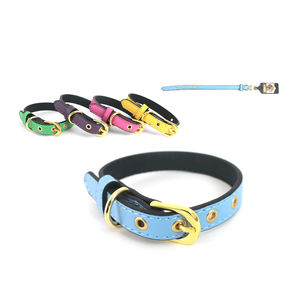Collar de PU de Color Sólido con Hebilla Dorada de 1.9*45cm para Collares de Mascotas con Estilo - Product Image 6