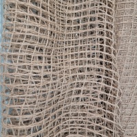 Nouveau Design 100% filet de corde de Jute naturel écologique tissu de maille de Jute corde de chanvre pour Support de plante de décoration de jardin